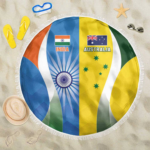 India Vs Australia Cricket Beach Blanket Final Matchup - Aussie Hoodie