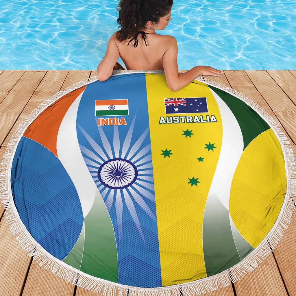 India Vs Australia Cricket Beach Blanket Final Matchup - Aussie Hoodie