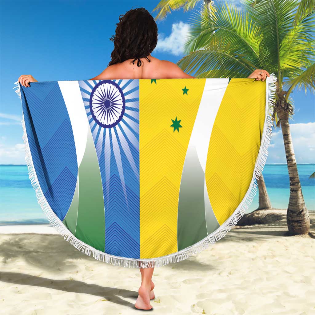 India Vs Australia Cricket Beach Blanket Final Matchup - Aussie Hoodie