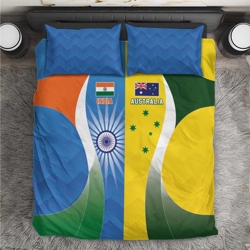 India Vs Australia Cricket Bedding Set Final Matchup - Aussie Hoodie