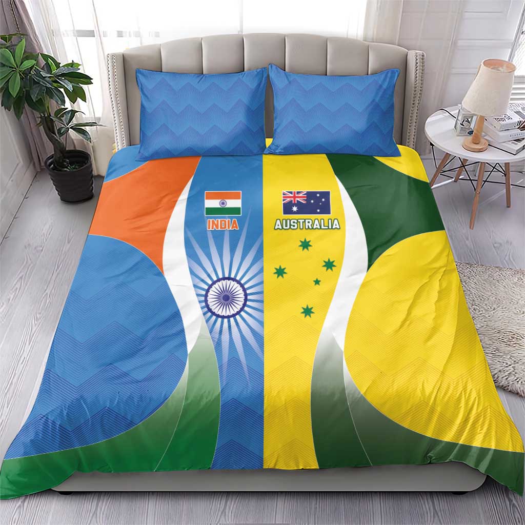 India Vs Australia Cricket Bedding Set Final Matchup - Aussie Hoodie