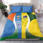 India Vs Australia Cricket Bedding Set Final Matchup - Aussie Hoodie