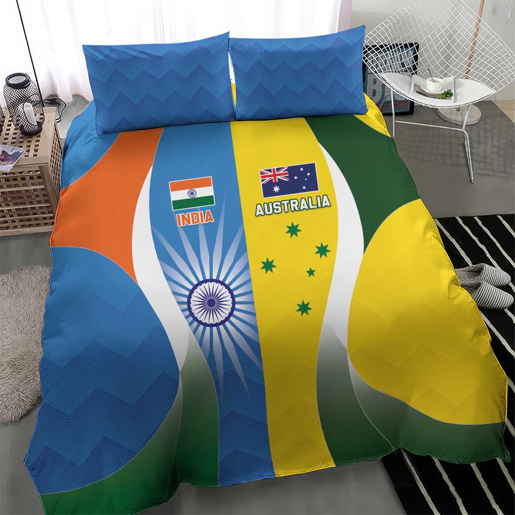 India Vs Australia Cricket Bedding Set Final Matchup - Aussie Hoodie