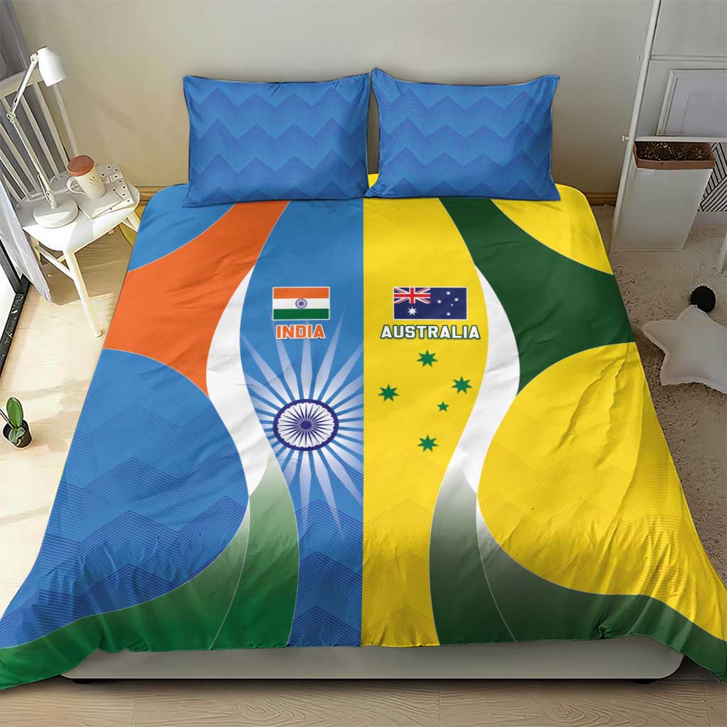 India Vs Australia Cricket Bedding Set Final Matchup - Aussie Hoodie