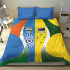 India Vs Australia Cricket Bedding Set Final Matchup - Aussie Hoodie