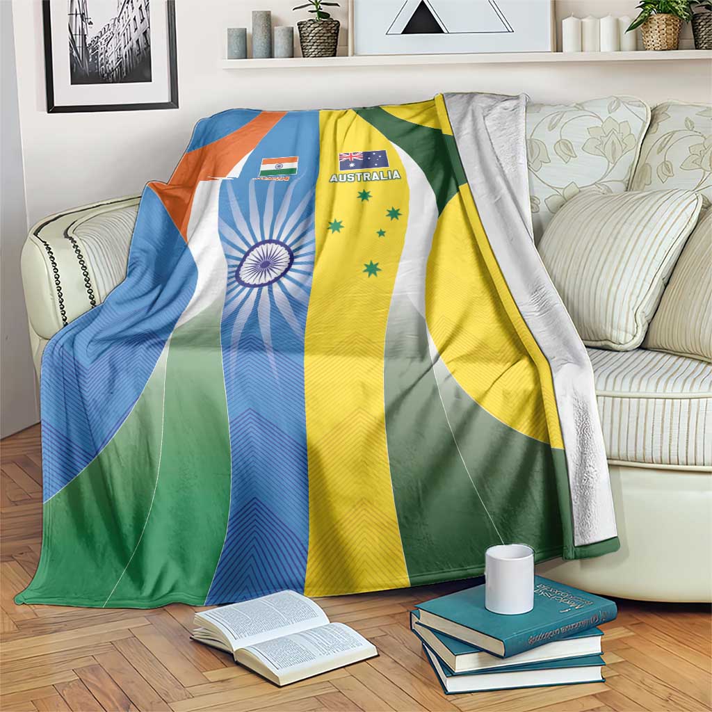 India Vs Australia Cricket Blanket Final Matchup - Aussie Hoodie