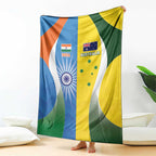 India Vs Australia Cricket Blanket Final Matchup - Aussie Hoodie