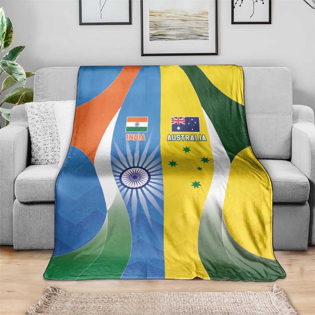 India Vs Australia Cricket Blanket Final Matchup - Aussie Hoodie