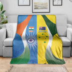 India Vs Australia Cricket Blanket Final Matchup - Aussie Hoodie