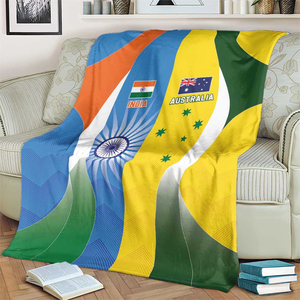 India Vs Australia Cricket Blanket Final Matchup - Aussie Hoodie