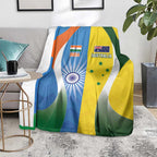 India Vs Australia Cricket Blanket Final Matchup - Aussie Hoodie