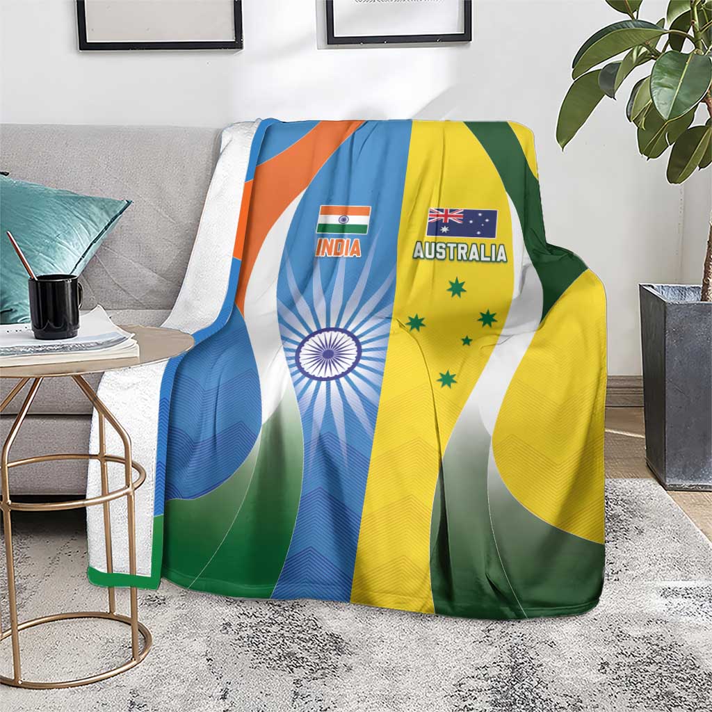 India Vs Australia Cricket Blanket Final Matchup - Aussie Hoodie
