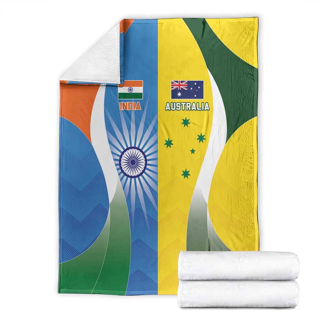 India Vs Australia Cricket Blanket Final Matchup - Aussie Hoodie