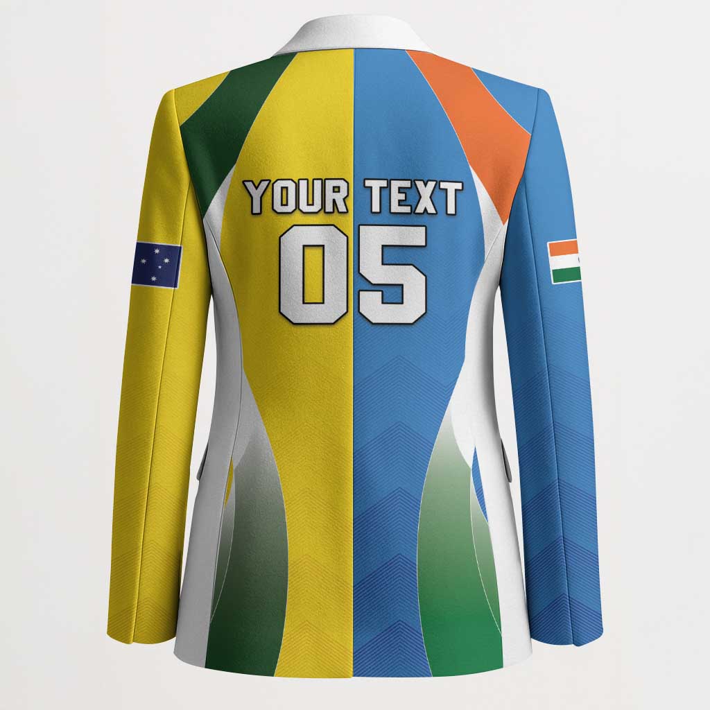 Custom India Vs Australia Cricket Blazer Final Matchup - Aussie Hoodie