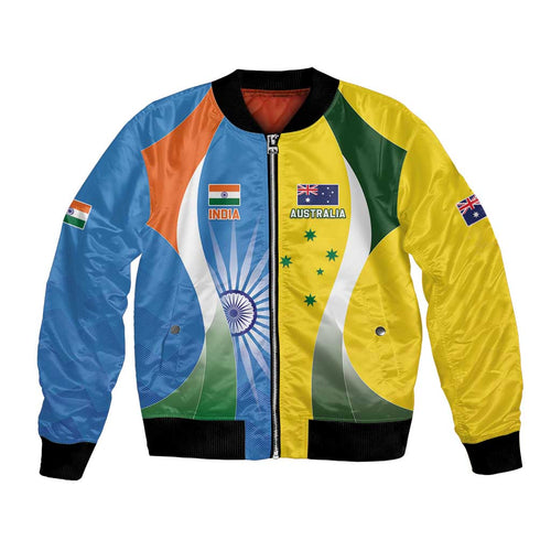 Custom India Vs Australia Cricket Bomber Jacket Final Matchup - Aussie Hoodie