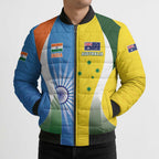Custom India Vs Australia Cricket Bomber Puffer Jacket Final Matchup - Aussie Hoodie