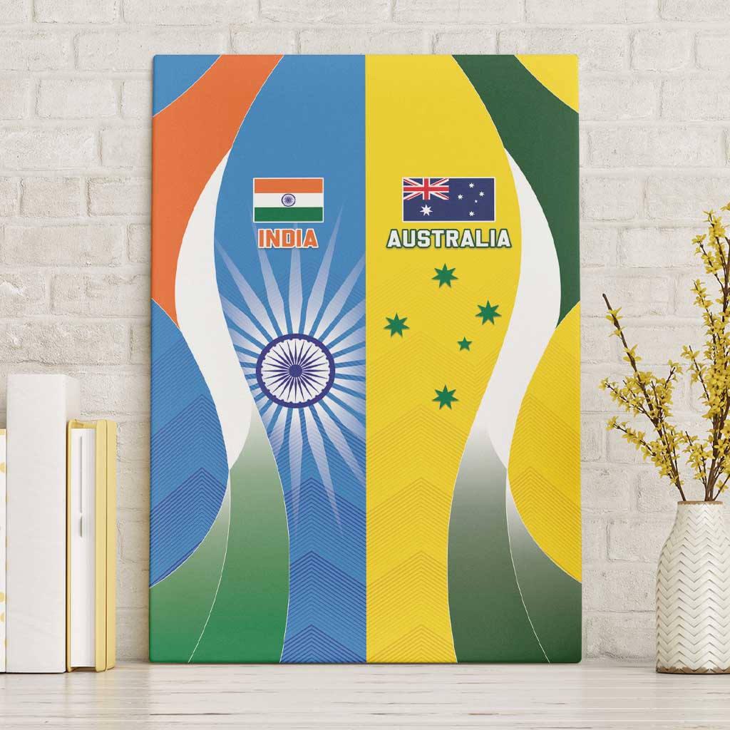 India Vs Australia Cricket Canvas Wall Art Final Matchup - Aussie Hoodie