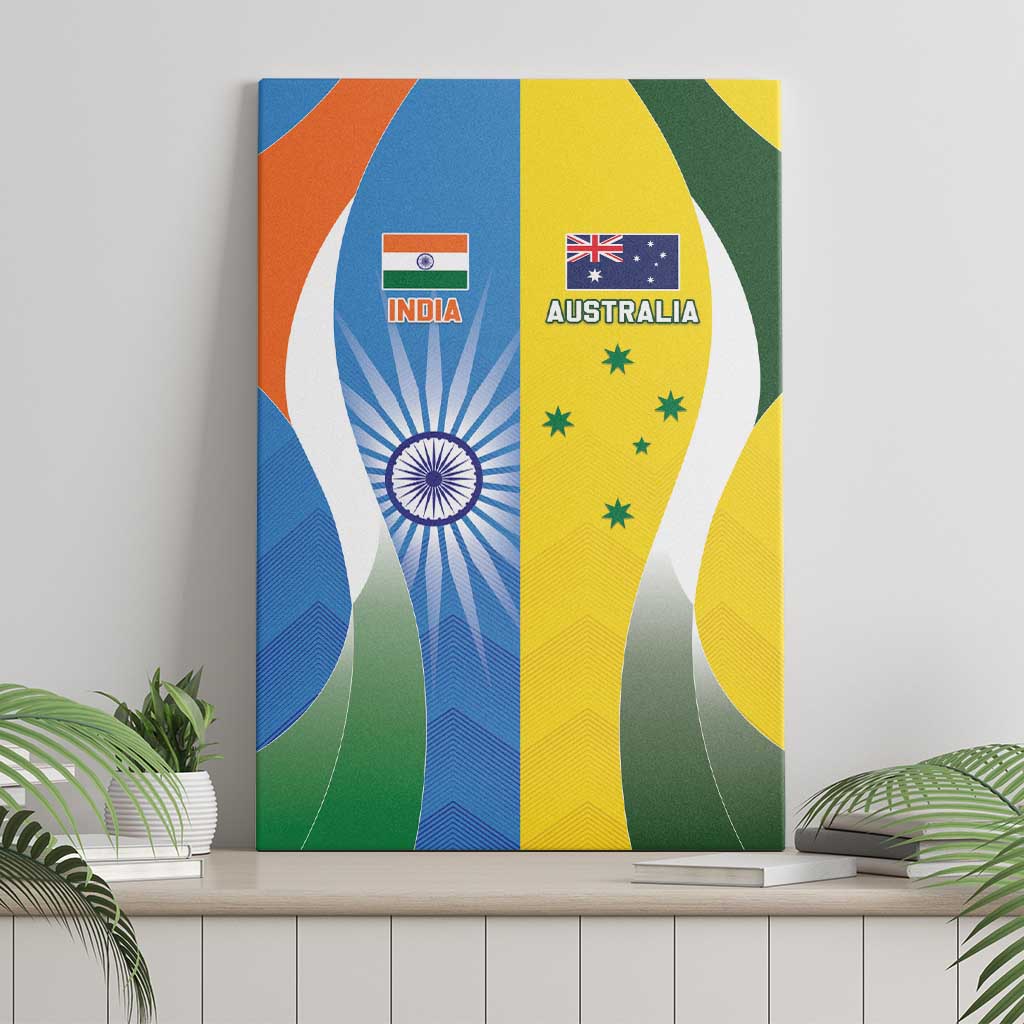 India Vs Australia Cricket Canvas Wall Art Final Matchup - Aussie Hoodie