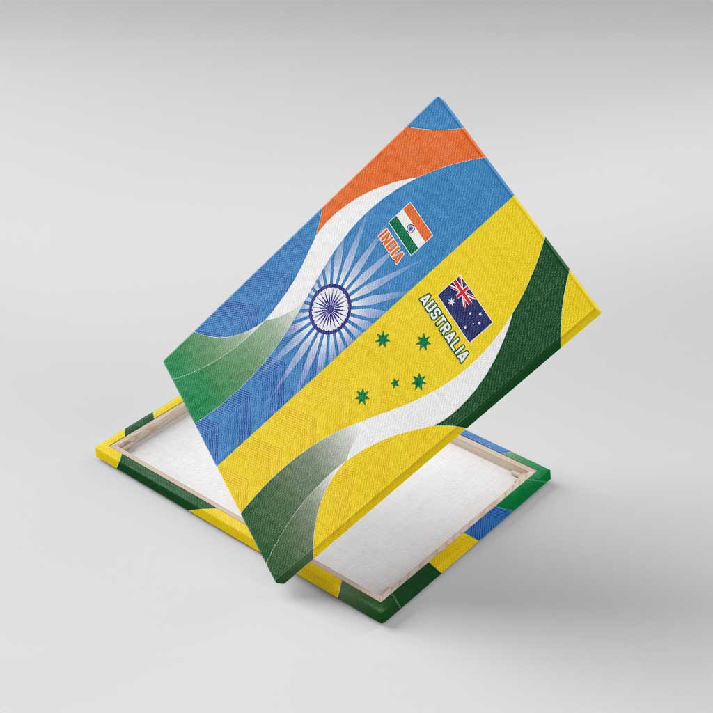 India Vs Australia Cricket Canvas Wall Art Final Matchup - Aussie Hoodie