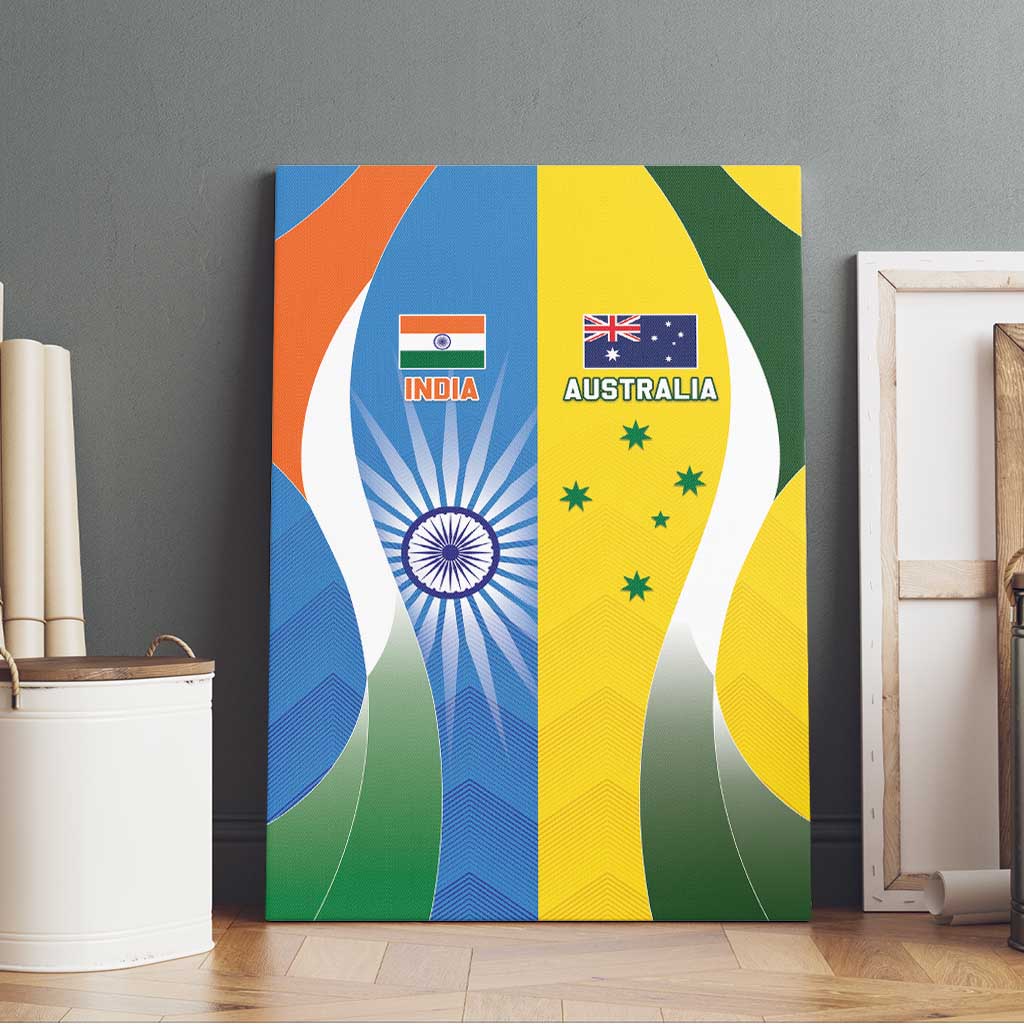 India Vs Australia Cricket Canvas Wall Art Final Matchup - Aussie Hoodie