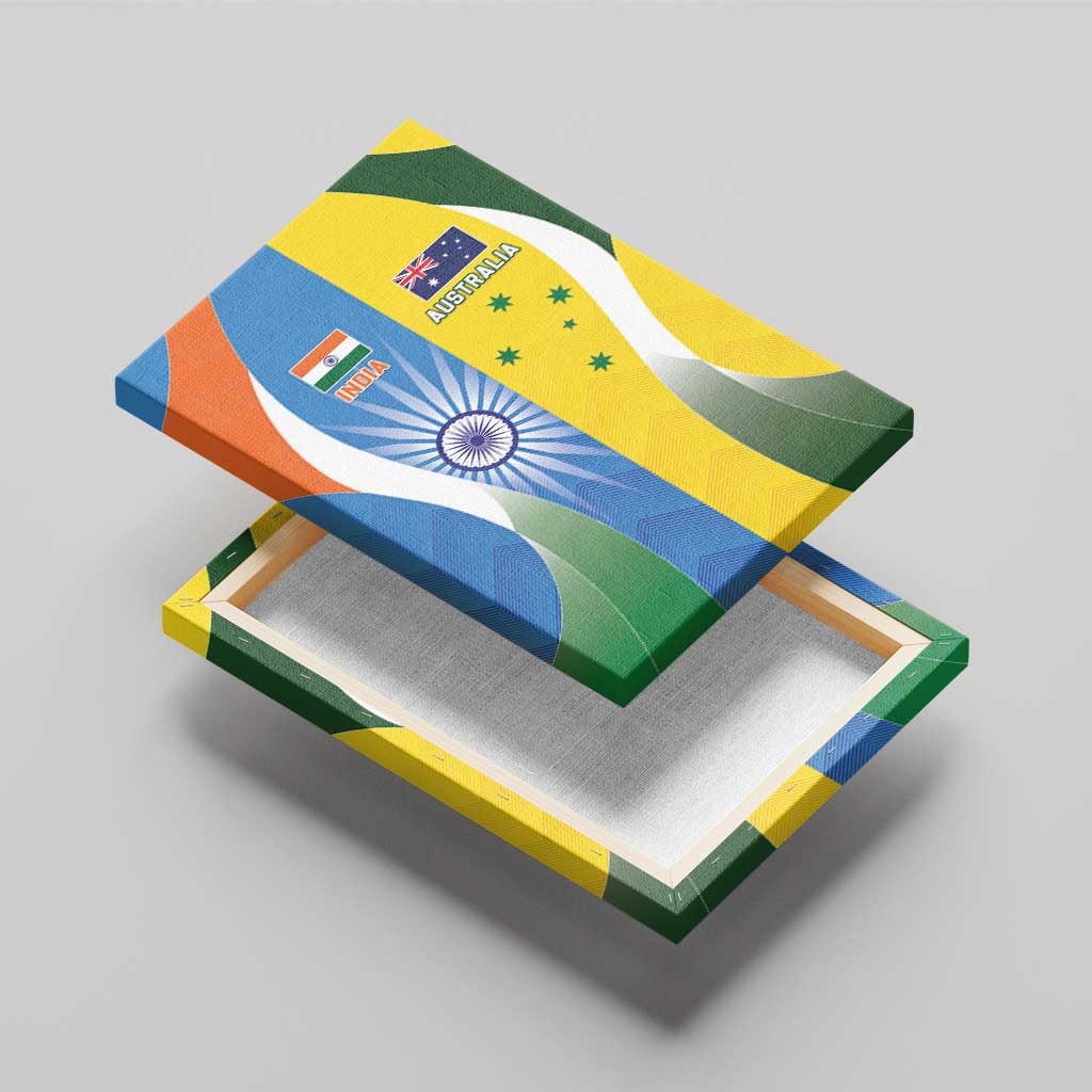 India Vs Australia Cricket Canvas Wall Art Final Matchup - Aussie Hoodie