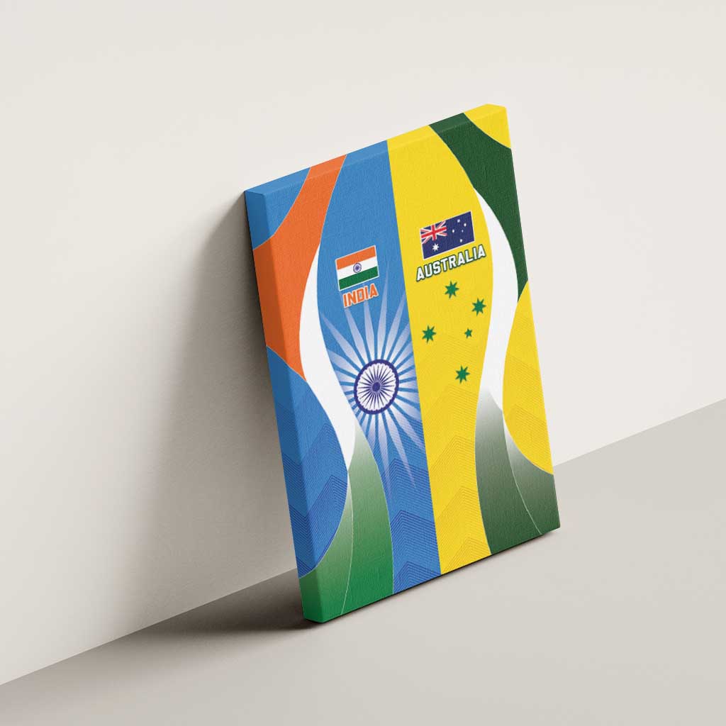 India Vs Australia Cricket Canvas Wall Art Final Matchup - Aussie Hoodie