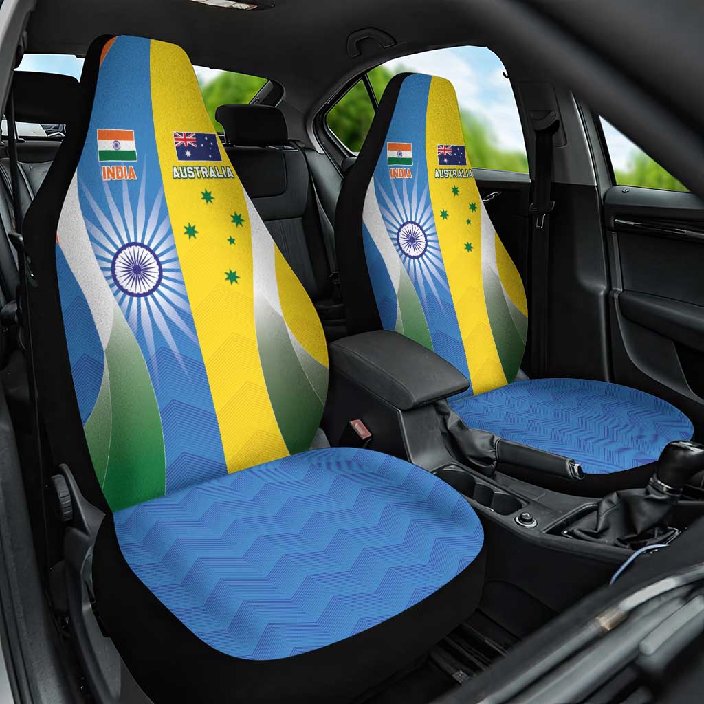 India Vs Australia Cricket Car Seat Cover Final Matchup - Aussie Hoodie