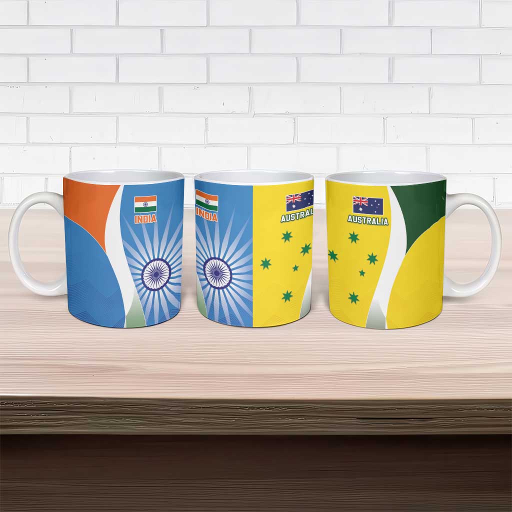 India Vs Australia Cricket Ceramic Mug Final Matchup - Aussie Hoodie