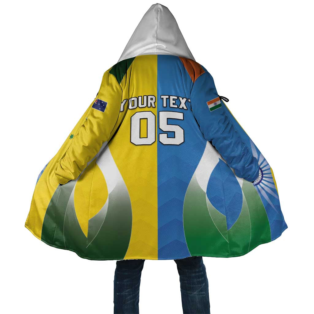 Custom India Vs Australia Cricket Cloak Final Matchup - Aussie Hoodie