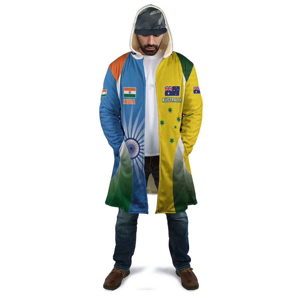 Custom India Vs Australia Cricket Cloak Final Matchup - Aussie Hoodie