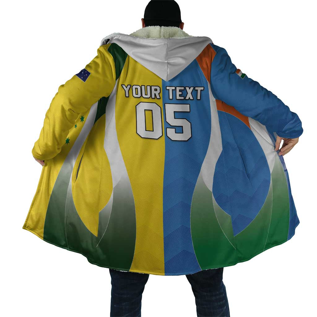 Custom India Vs Australia Cricket Cloak Final Matchup - Aussie Hoodie