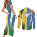 Custom India Vs Australia Cricket Couples Matching Short Sleeve Bodycon Dress and Long Sleeve Button Shirt Final Matchup - Aussie Hoodie