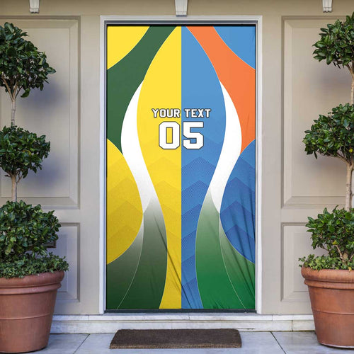 Custom India Vs Australia Cricket Door Cover Final Matchup - Aussie Hoodie