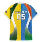 Custom India Vs Australia Cricket Family Matching Off Shoulder Short Dress and Hawaiian Shirt Final Matchup - Aussie Hoodie