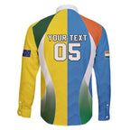 Custom India Vs Australia Cricket Family Matching Puletasi and Hawaiian Shirt Final Matchup - Aussie Hoodie