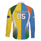 Custom India Vs Australia Cricket Family Matching Short Sleeve Bodycon Dress and Hawaiian Shirt Final Matchup - Aussie Hoodie