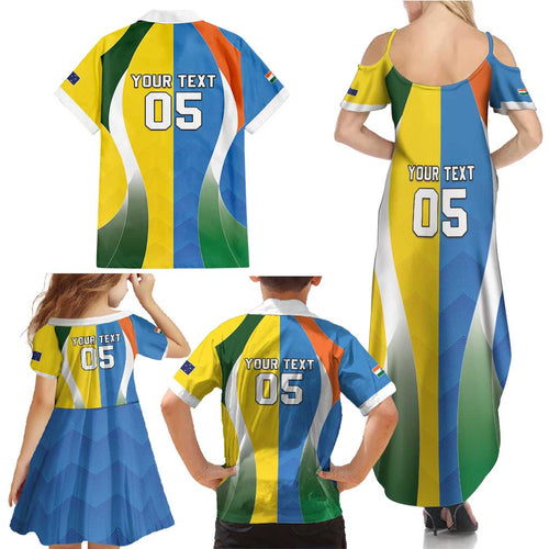 Custom India Vs Australia Cricket Family Matching Summer Maxi Dress and Hawaiian Shirt Final Matchup - Aussie Hoodie