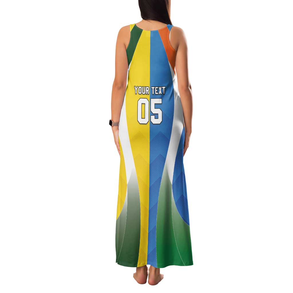 Custom India Vs Australia Cricket Family Matching Tank Maxi Dress and Hawaiian Shirt Final Matchup - Aussie Hoodie