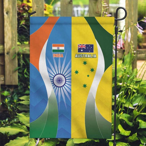 India Vs Australia Cricket Garden Flag Final Matchup - Aussie Hoodie