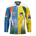 Custom India Vs Australia Cricket Hockey Jersey Final Matchup - Aussie Hoodie