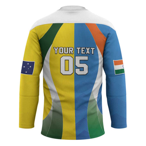 Custom India Vs Australia Cricket Hockey Jersey Final Matchup - Aussie Hoodie