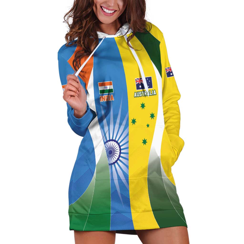 Custom India Vs Australia Cricket Hoodie Dress Final Matchup - Aussie Hoodie