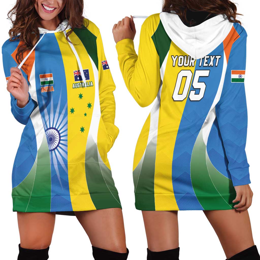 Custom India Vs Australia Cricket Hoodie Dress Final Matchup - Aussie Hoodie