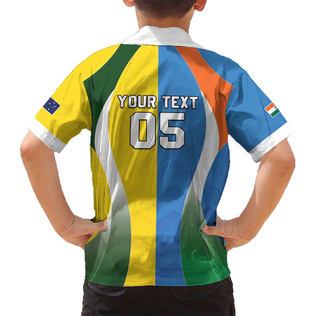 Custom India Vs Australia Cricket Kid Hawaiian Shirt Final Matchup - Aussie Hoodie