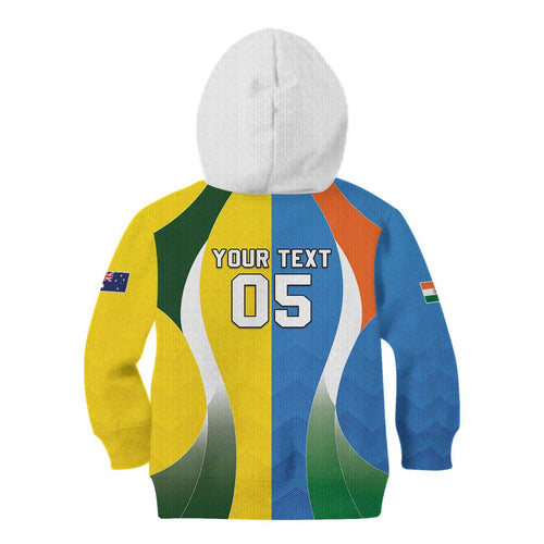 Custom India Vs Australia Cricket Kid Hoodie Final Matchup - Aussie Hoodie