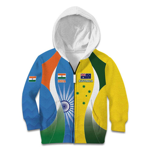 Custom India Vs Australia Cricket Kid Hoodie Final Matchup - Aussie Hoodie