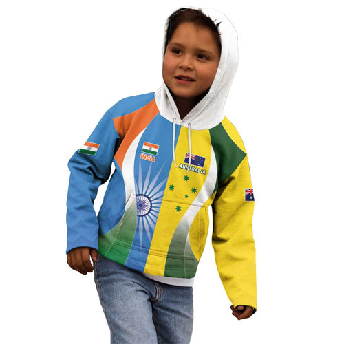 Custom India Vs Australia Cricket Kid Hoodie Final Matchup - Aussie Hoodie