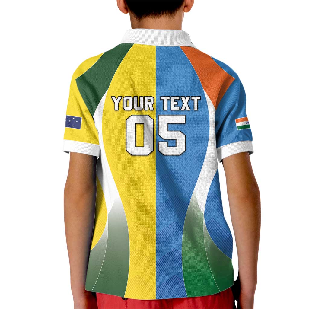 Custom India Vs Australia Cricket Kid Polo Shirt Final Matchup - Aussie Hoodie