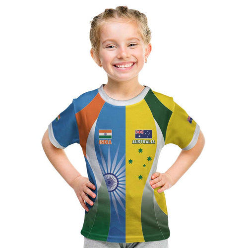 Custom India Vs Australia Cricket Kid T Shirt Final Matchup - Aussie Hoodie