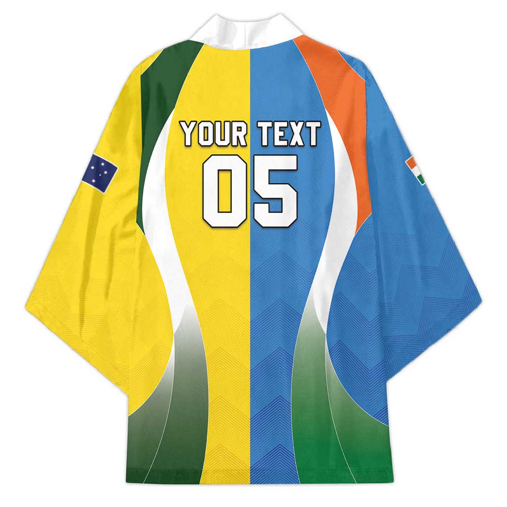 Custom India Vs Australia Cricket Kimono Final Matchup - Aussie Hoodie